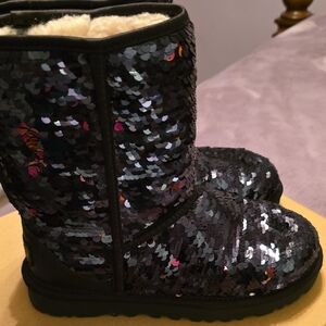 Sequin Kids Boots